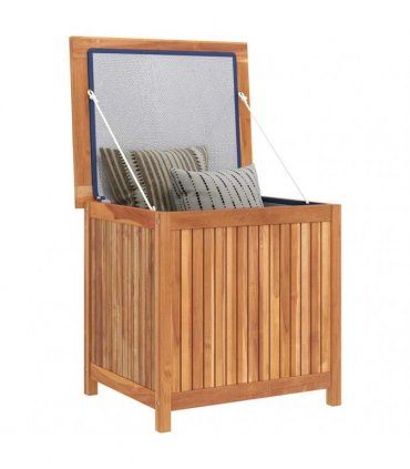 vidaXL Garden Storage Box 60x50x58 cm Solid Teak Wood