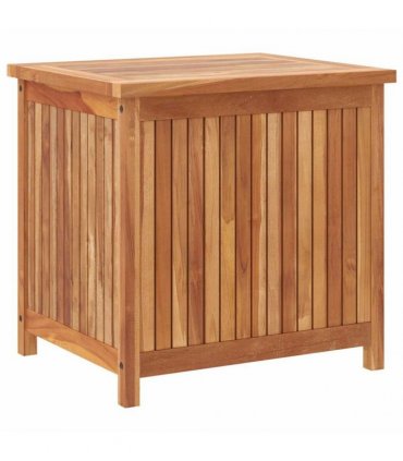 vidaXL Garden Storage Box 60x50x58 cm Solid Teak Wood