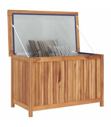 vidaXL Garden Storage Box 90x50x58 cm Solid Teak Wood