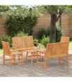 vidaXL Garden Lounge Set 5 pcs Brown Solid Acacia Wood