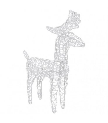 vidaXL Christmas Reindeers 4 pcs Multicolour 160 LEDs Acrylic