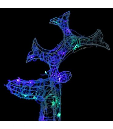 vidaXL Reindeer Christmas Decorations 3 pcs 60x16x100 cm Acrylic