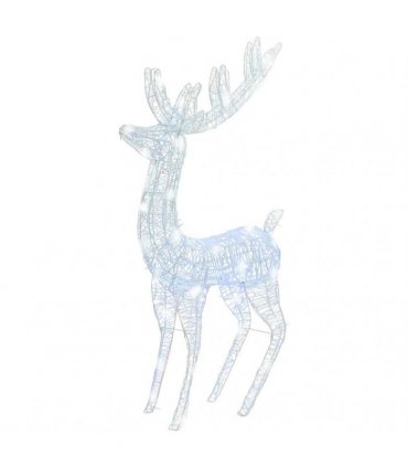 vidaXL XXL Acrylic Christmas Reindeers 250 LED 3 pcs 180 cm Cold white