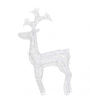 vidaXL Reindeer Christmas Decorations 2 pcs 60x16x100 cm Acrylic