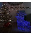vidaXL Reindeer Christmas Decorations 3 pcs 60x16x100 cm Acrylic
