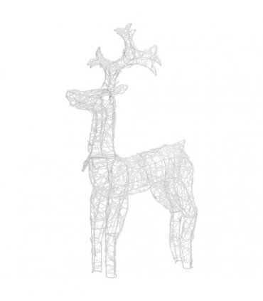 vidaXL Reindeer Christmas Decorations 3 pcs 60x16x100 cm Acrylic