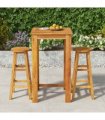 vidaXL 3 Piece Garden Bar Set Solid Wood Acacia
