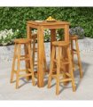 vidaXL 5 Piece Garden Bar Set Solid Wood Acacia