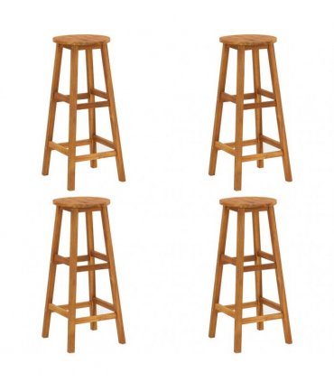 vidaXL 5 Piece Garden Bar Set Solid Wood Acacia