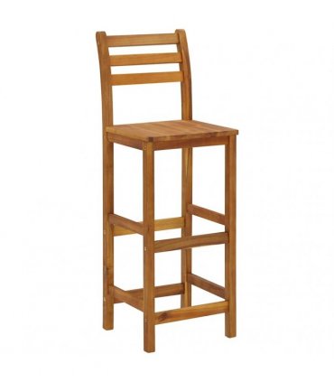 vidaXL 3 Piece Garden Bar Set Solid Wood Acacia
