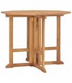 vidaXL Folding Garden Dining Table 90x90x75 cm Solid Teak Wood