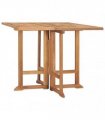 vidaXL Folding Garden Dining Table 90x90x75 cm Solid Teak Wood
