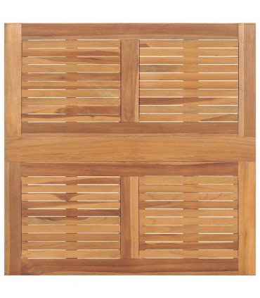 vidaXL Folding Garden Dining Table 90x90x75 cm Solid Teak Wood