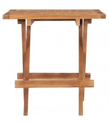 vidaXL Folding Garden Table 50x50x50 cm Solid Teak Wood