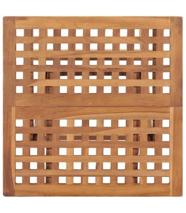 vidaXL Folding Garden Table 50x50x50 cm Solid Teak Wood