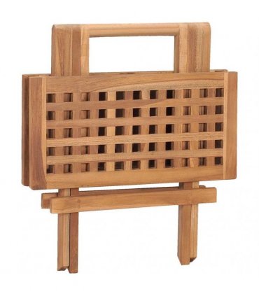 vidaXL Folding Garden Table 50x50x50 cm Solid Teak Wood