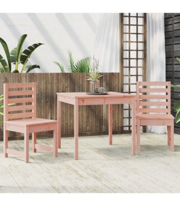 vidaXL 3 Piece Garden Bistro Set Solid Wood Douglas