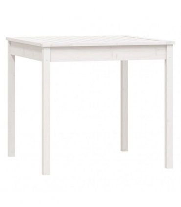 vidaXL 5 Piece Garden Dining Set White Solid Wood Pine