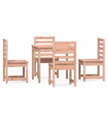 vidaXL 5 Piece Garden Dining Set Solid Wood Douglas