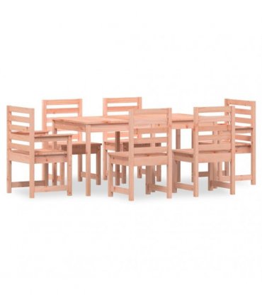 vidaXL 7 Piece Garden Dining Set Solid Wood Douglas
