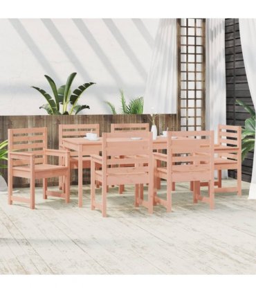 vidaXL 7 Piece Garden Dining Set Solid Wood Douglas