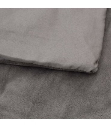 vidaXL Weighted Blanket with Cover Grey 200x220 cm 13 kg Fabric