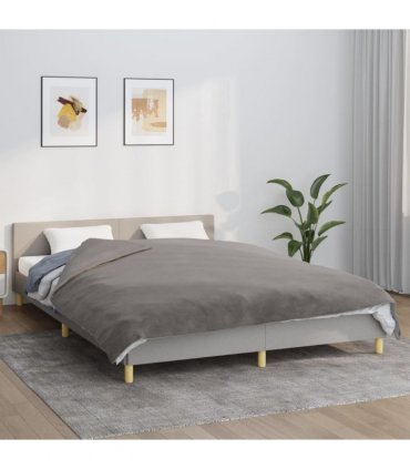 vidaXL Weighted Blanket with Cover Grey 200x230 cm 13 kg Fabric