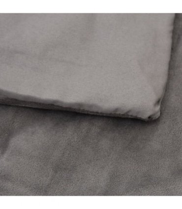 vidaXL Weighted Blanket with Cover Grey 200x230 cm 13 kg Fabric