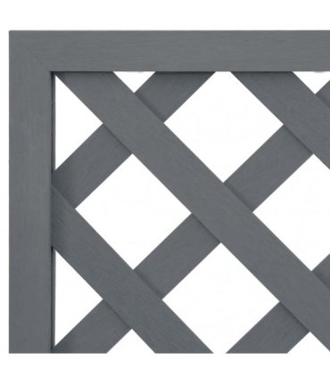 vidaXL Trellis Planters 2 pcs Grey 65x33x135 cm WPC