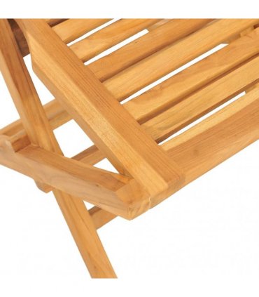 vidaXL 7 Piece Garden Dining Set Solid Wood Teak