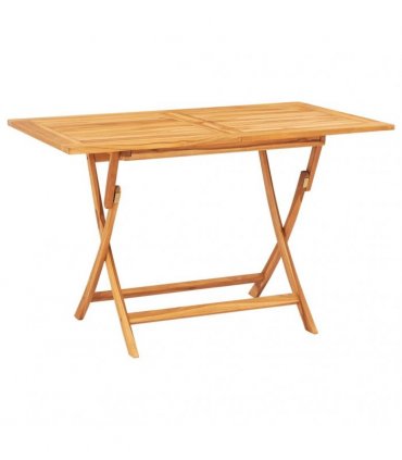 vidaXL 5 Piece Garden Dining Set Solid Wood Teak