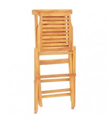 vidaXL Folding Chairs 6 pcs 47x63x90 cm Solid Wood Teak