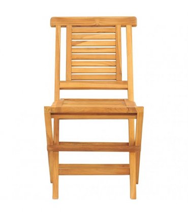 vidaXL Folding Chairs 6 pcs 47x63x90 cm Solid Wood Teak