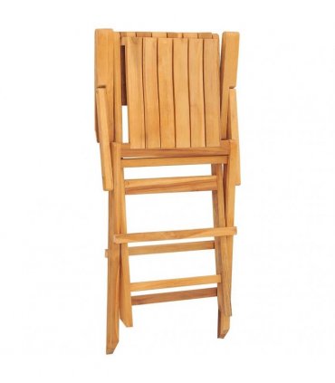 vidaXL Folding Chairs 8 pcs 55x61x90 cm Solid Wood Teak