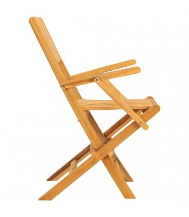 vidaXL Folding Chairs 8 pcs 55x61x90 cm Solid Wood Teak