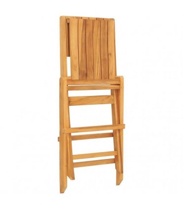 vidaXL Folding Chairs 8 pcs 47x62x90 cm Solid Wood Teak