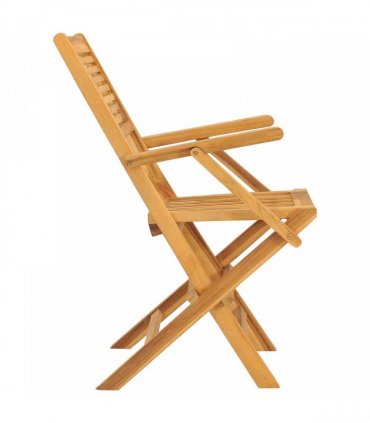 vidaXL Folding Chairs 8 pcs 55x62x90 cm Solid Wood Teak