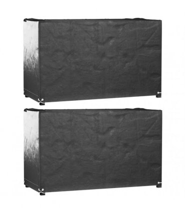 vidaXL Garden Furniture Covers 2 pcs 8 Eyelets 125x55x75cm Rectangular