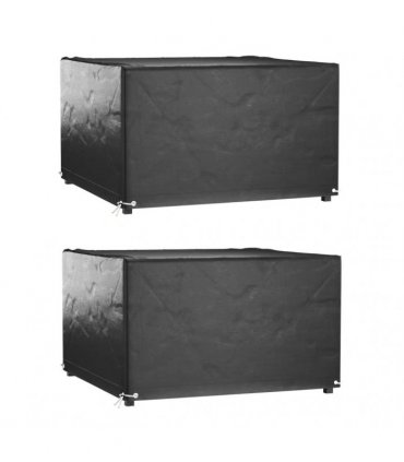 vidaXL Garden Furniture Covers 2 pcs 8 Eyelets 132x132x80 cm Square