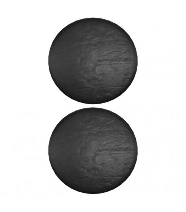 vidaXL Island Lounge Covers 2 pcs 8 Eyelets Ø188x50 cm Round