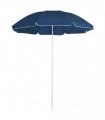 vidaXL Garden Parasol with Steel Pole Blue 180 cm