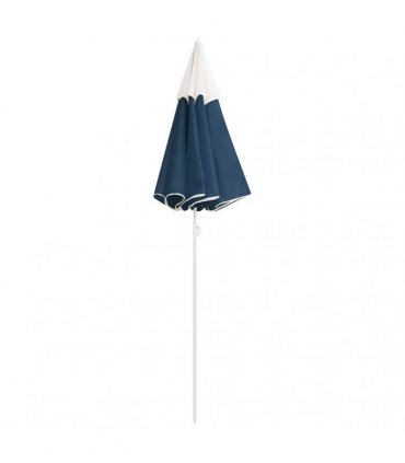 vidaXL Garden Parasol with Steel Pole Blue 180 cm
