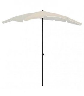 vidaXL Garden Parasol with Pole 200x130 cm Sand