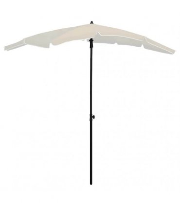vidaXL Garden Parasol with Pole 200x130 cm Sand