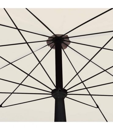 vidaXL Garden Parasol with Pole 200x130 cm Sand