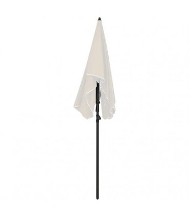vidaXL Garden Parasol with Pole 200x130 cm Sand