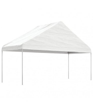 vidaXL Gazebo with Roof White 4,46x5,88x3,75 m Polyethylene