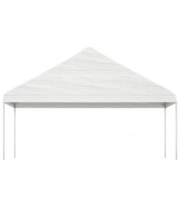 vidaXL Gazebo with Roof White 4,46x5,88x3,75 m Polyethylene
