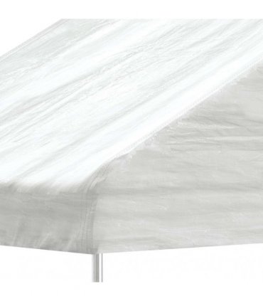 vidaXL Gazebo with Roof White 4,46x5,88x3,75 m Polyethylene