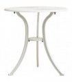 vidaXL Garden Table White 62x62x65 cm Cast Aluminium